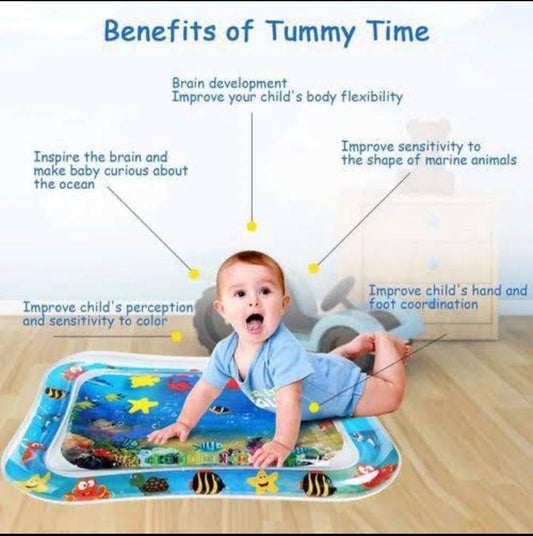 Inflatable Baby Water Play Mat Multicolor 26.5x20