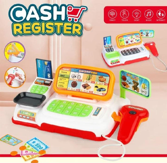 Plastic Cashier Desk Toy for Kids Shopping Fun