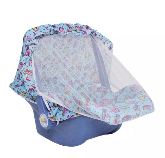 Baby Carry Cot With Mosquito Net Blue 27x16