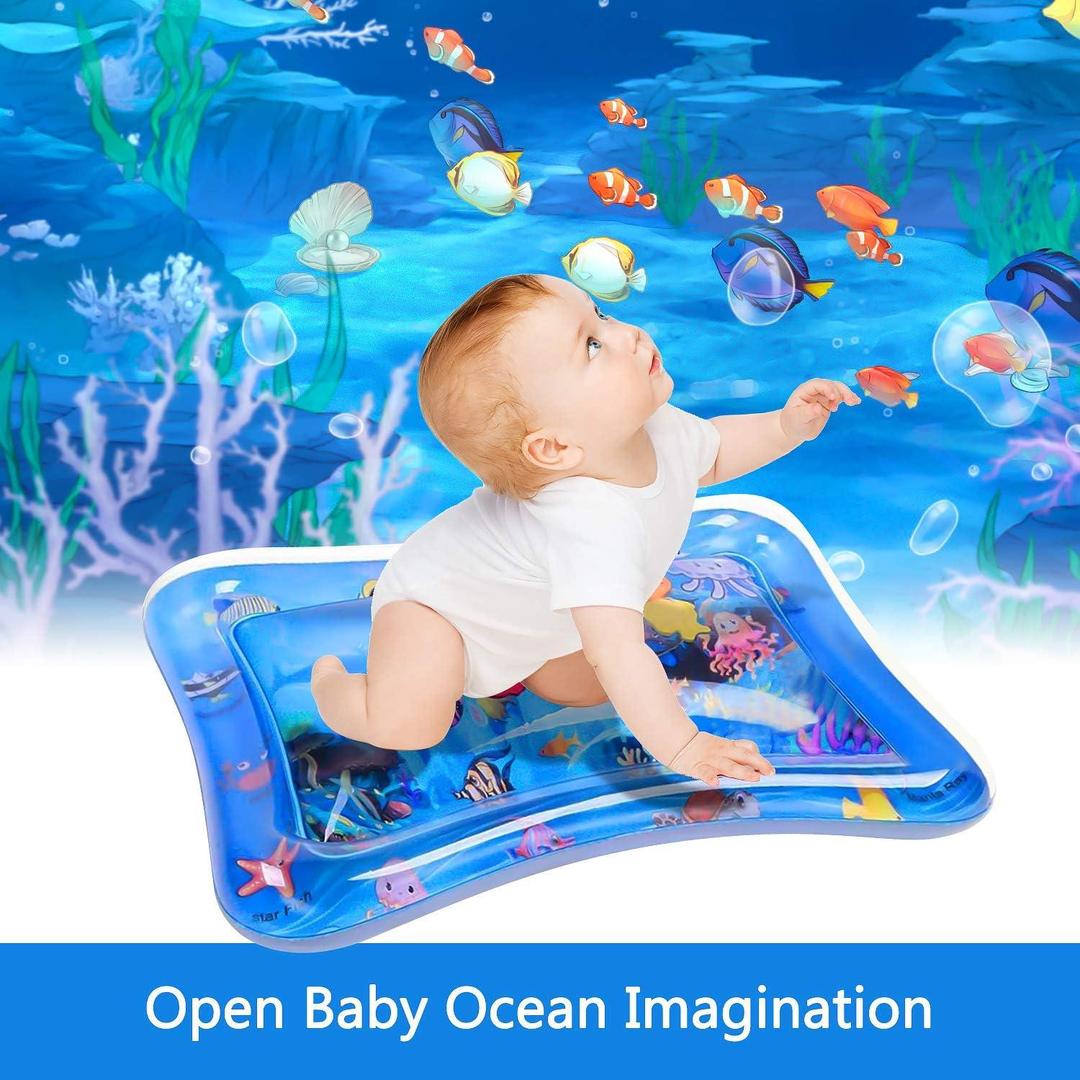 Inflatable Baby Water Play Mat Multicolor 26.5x20