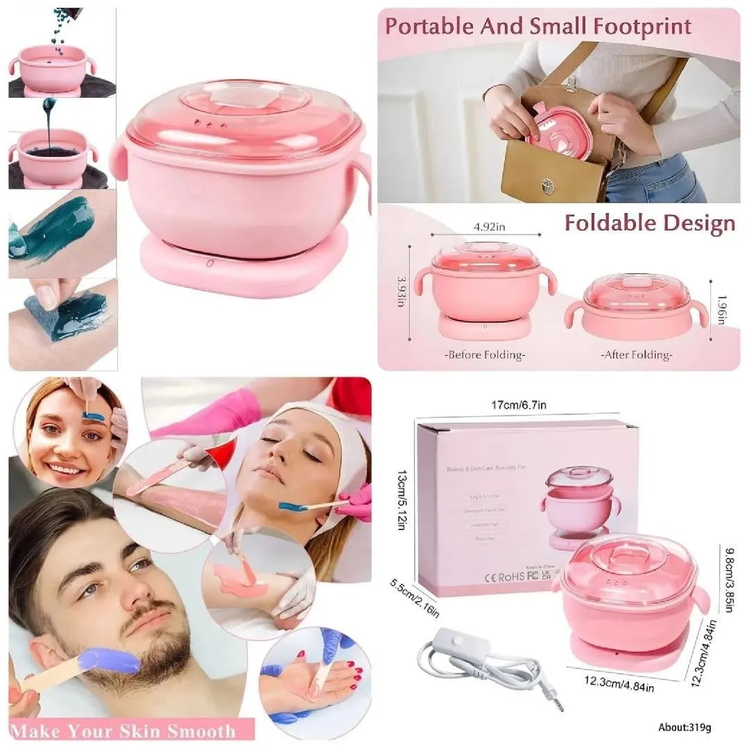 Pink Portable Wax Heater