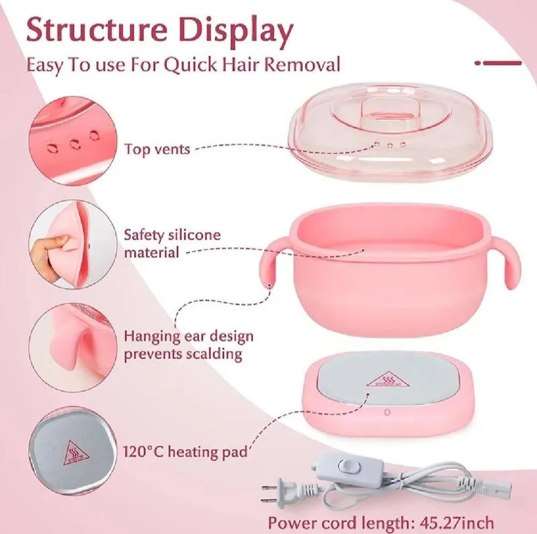 Pink Portable Wax Heater